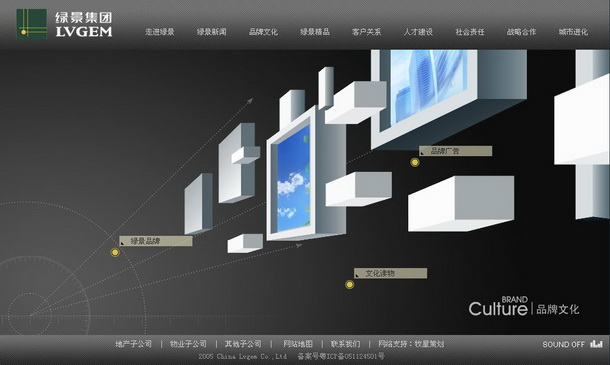 深圳市牧星策划设计有限公司绿景集团项目网站 品牌文化